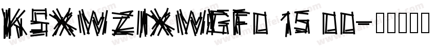 KSXWZIXWGF0 15 00字体转换